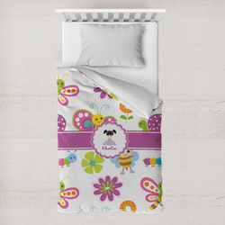 Butterflies Toddler Duvet Cover w/ Name or Text