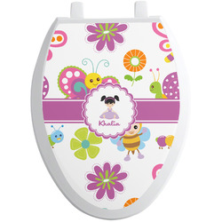 Butterflies Toilet Seat Decal - Elongated (Personalized)