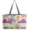 Butterflies Tote w/Black Handles - Front View