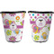 Butterflies Trash Can Black - Front and Back - Apvl