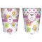 Butterflies Trash Can White - Front and Back - Apvl