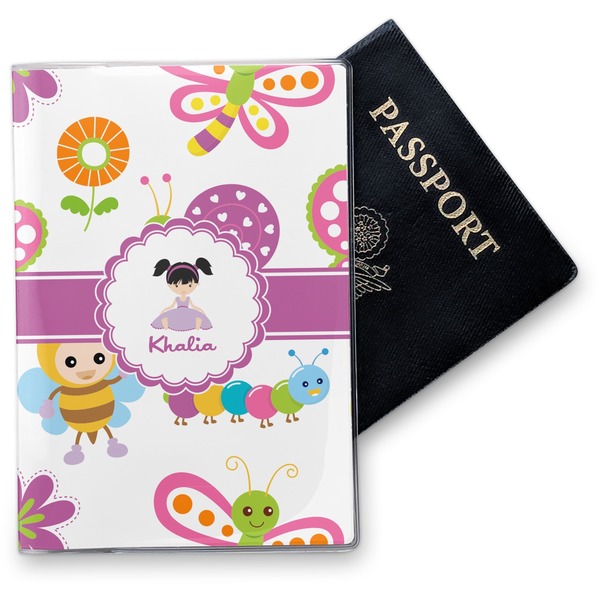 Custom Butterflies Vinyl Passport Holder (Personalized)