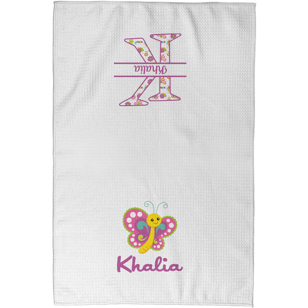 Butterflies Waffle Towel - Partial Print - Approval Image