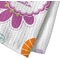 Butterflies Waffle Weave Towel - Closeup of Material Image