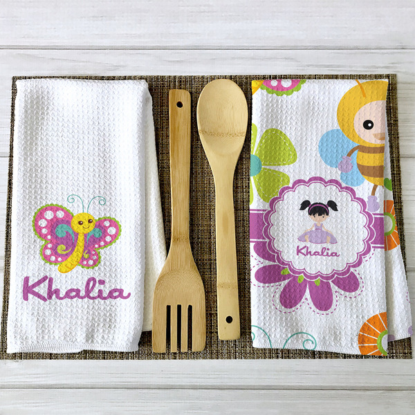 Butterflies Waffle Weave Towels - 2 Print Styles