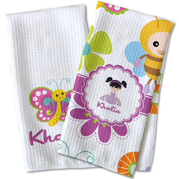 Butterflies Waffle Weave Towels - Two Print Styles