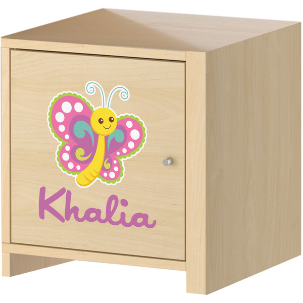 Butterflies Wall Graphic on Wooden Cabinet