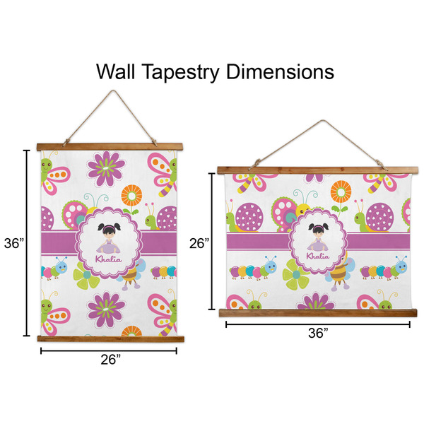 Butterflies Wall Hanging Tapestries - Parent/Sizing