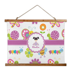 Butterflies Wall Hanging Tapestry - Wide (Personalized)