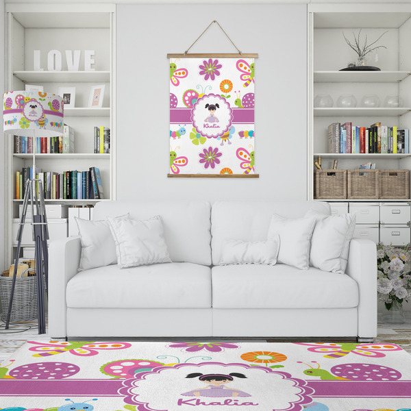 Butterflies Wall Hanging Tapestry - Portrait - IN CONTEXT