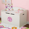 Butterflies Wall Monogram on Toy Chest
