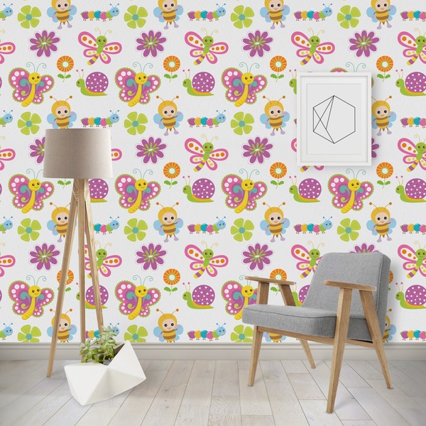 Custom Butterflies Wallpaper & Surface Covering (Peel & Stick - Repositionable)