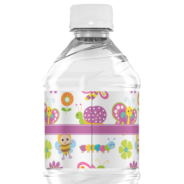 Butterflies Water Bottle Label - Back View