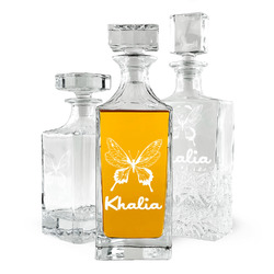 Butterflies Whiskey Decanter (Personalized)