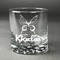 Butterflies Whiskey Glass - Front/Approval