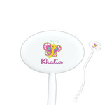 Butterflies Oval Plastic Stir Sticks (Personalized)