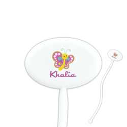 Butterflies Oval Plastic Stir Sticks (Personalized)