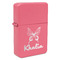 Butterflies Windproof Lighters - Pink - Front/Main
