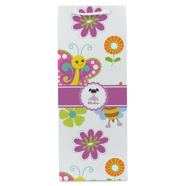 Butterflies Wine Gift Bag - Gloss - Front