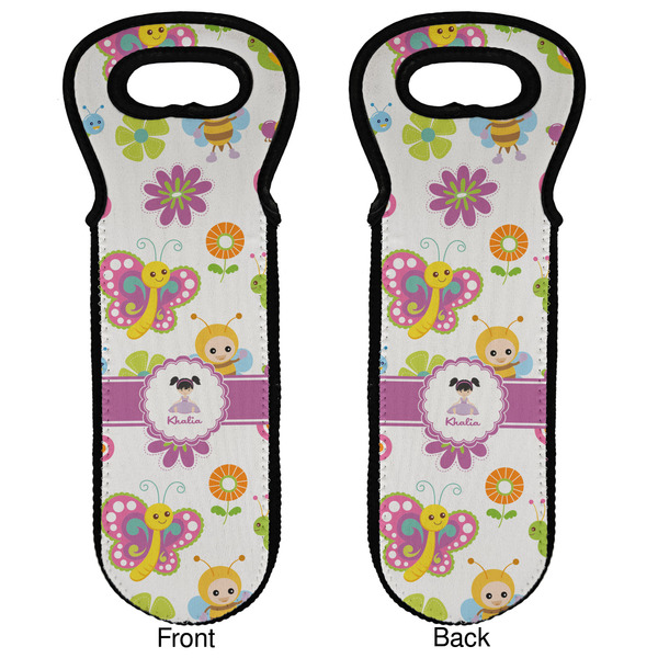 Butterflies Wine Tote Front & Back
