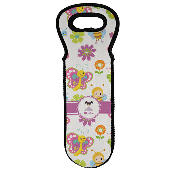 Custom Butterflies Wine Tote Bag (Personalized)