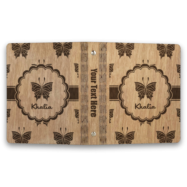 Butterflies Wood 3-Ring Binders - 1" Half-Letter - Approval