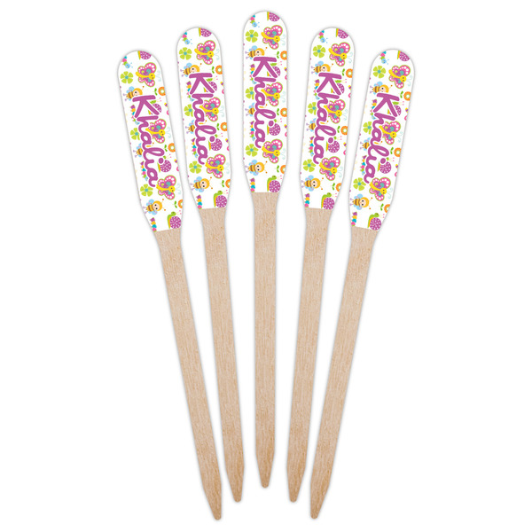 Butterflies Wooden Food Pick - Paddle - Fan View