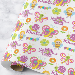 Butterflies Wrapping Paper Roll - Large - Matte (Personalized)