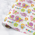 Butterflies Wrapping Paper Roll - Medium - Matte (Personalized)