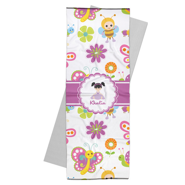 Custom Butterflies Yoga Mat Towel (Personalized)