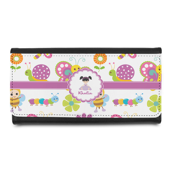 Custom Butterflies Leatherette Ladies Wallet (Personalized)