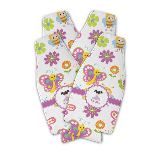 Butterflies Zipper Bottle Cooler - Set of 4 - PARENT MAIN (flat)