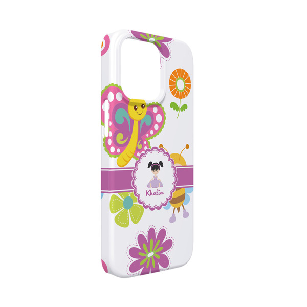 Custom Butterflies iPhone Case - Plastic - iPhone 13 Mini (Personalized)