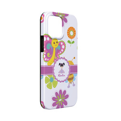 Butterflies iPhone Case - Rubber Lined - iPhone 13 Mini (Personalized)