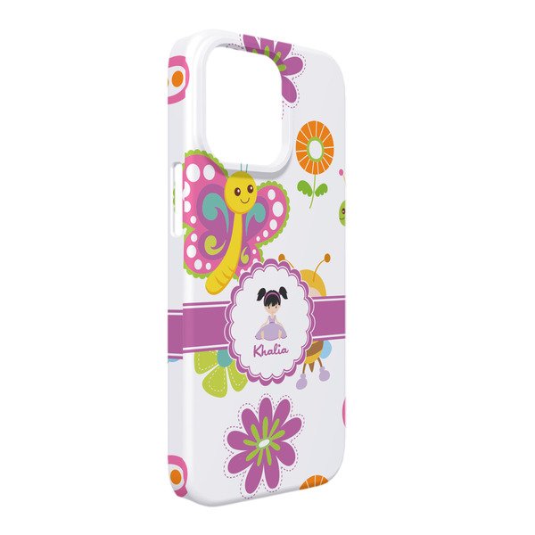 Custom Butterflies iPhone Case - Plastic - iPhone 13 Pro Max (Personalized)