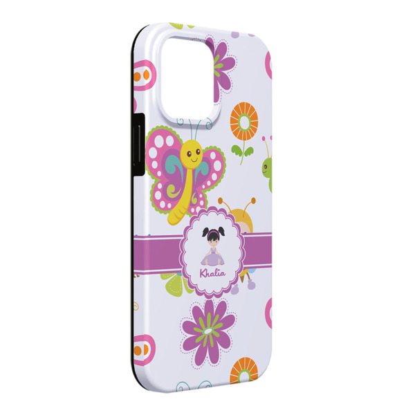 Custom Butterflies iPhone Case - Rubber Lined - iPhone 13 Pro Max (Personalized)