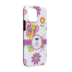 Butterflies iPhone Case - Rubber Lined - iPhone 13 (Personalized)