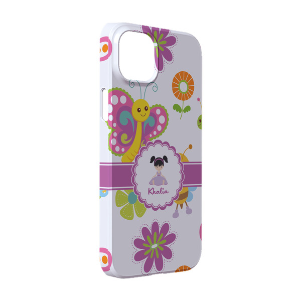 Custom Butterflies iPhone Case - Plastic - iPhone 14 (Personalized)