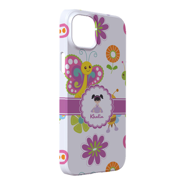 Custom Butterflies iPhone Case - Plastic - iPhone 14 Plus (Personalized)