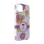 Butterflies iPhone Case - Plastic - iPhone 14 Pro (Personalized)