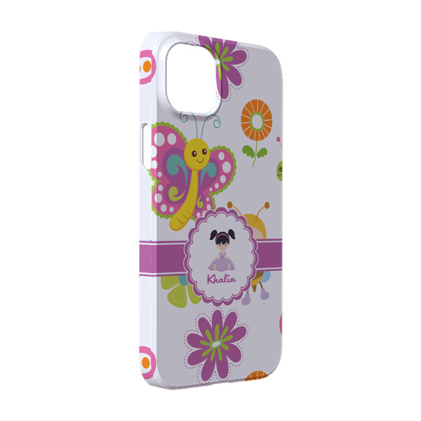 Custom Butterflies iPhone Case - Plastic - iPhone 14 Pro (Personalized)
