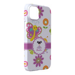 Butterflies iPhone Case - Plastic - iPhone 14 Pro Max (Personalized)