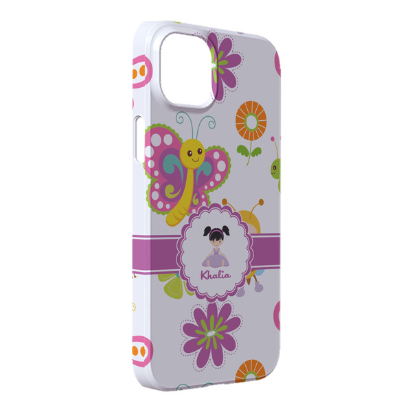 Custom Butterflies iPhone Case - Plastic - iPhone 14 Pro Max (Personalized)