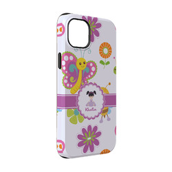 Butterflies iPhone Case - Rubber Lined - iPhone 14 (Personalized)