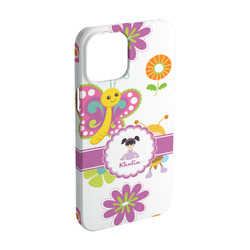 Butterflies iPhone Case - Plastic - iPhone 15 (Personalized)