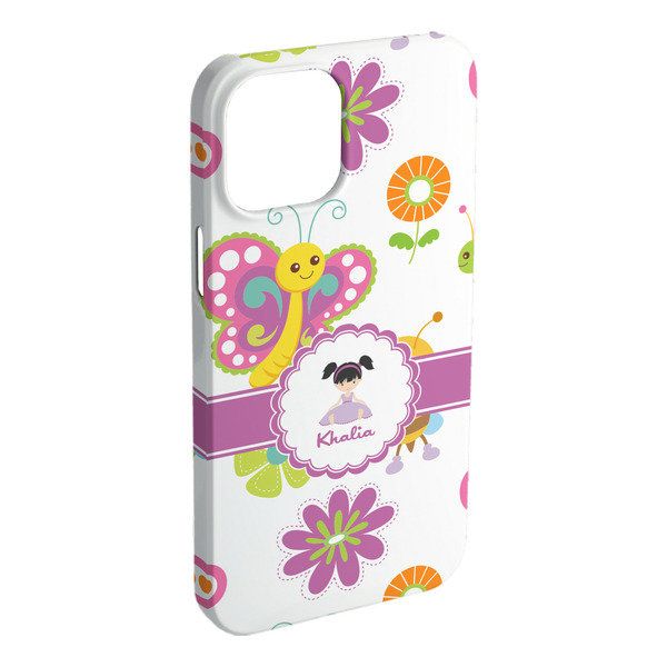 Custom Butterflies iPhone Case - Plastic - iPhone 15 Plus (Personalized)