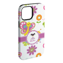 Butterflies iPhone Case - Rubber Lined - iPhone 15 Plus (Personalized)