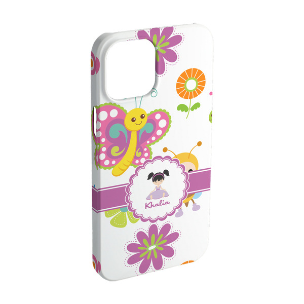 Custom Butterflies iPhone Case - Plastic - iPhone 15 Pro (Personalized)