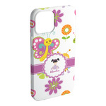 Butterflies iPhone Case - Plastic - iPhone 15 Pro Max (Personalized)