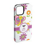 Butterflies iPhone Case - Rubber Lined - iPhone 15 Pro (Personalized)